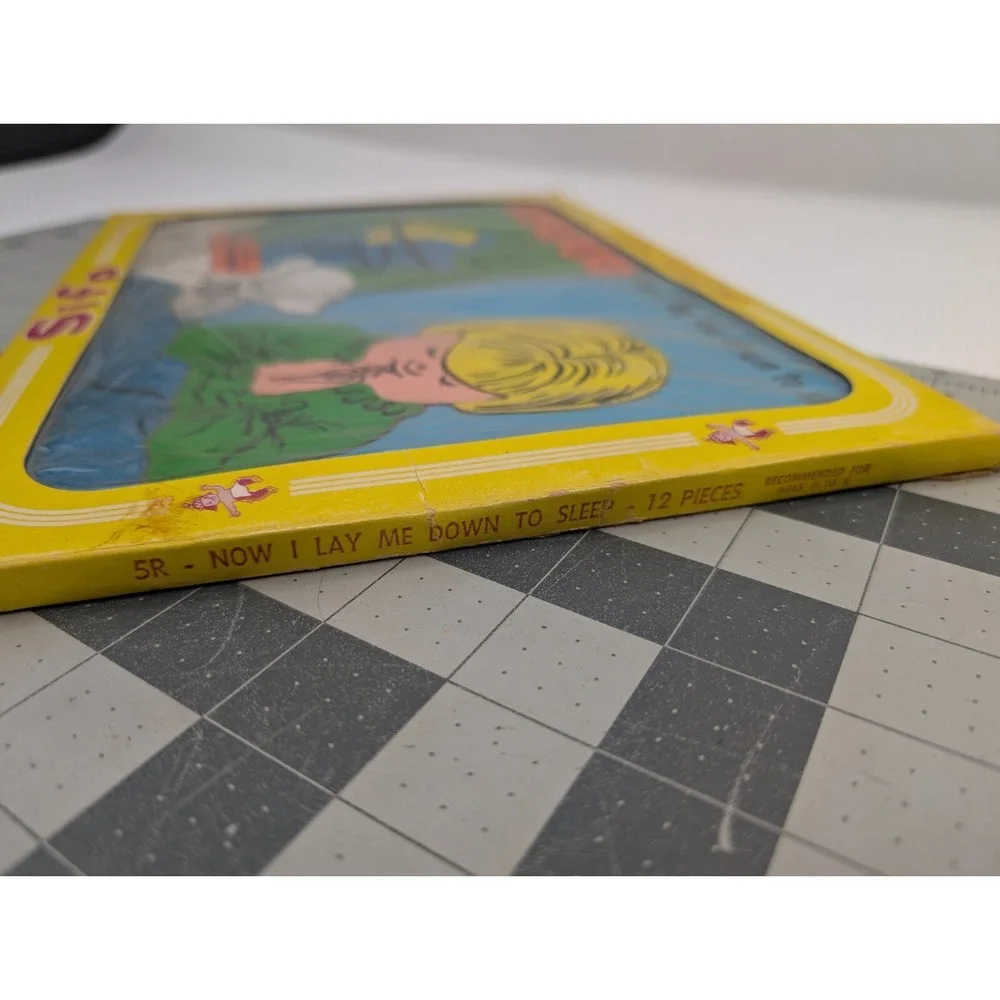 SIFO‎ Wooden Tray Puzzle Now I Lay Me Down To Sleep 12 Pcs